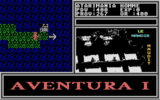 Aventura I - Le Manoir Maudit atari screenshot